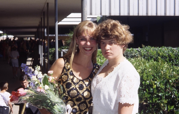 Hollyn and Peyton at the MADCAP Show, 1993
